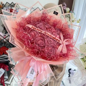 ROUND BUKET SATIN GLITER